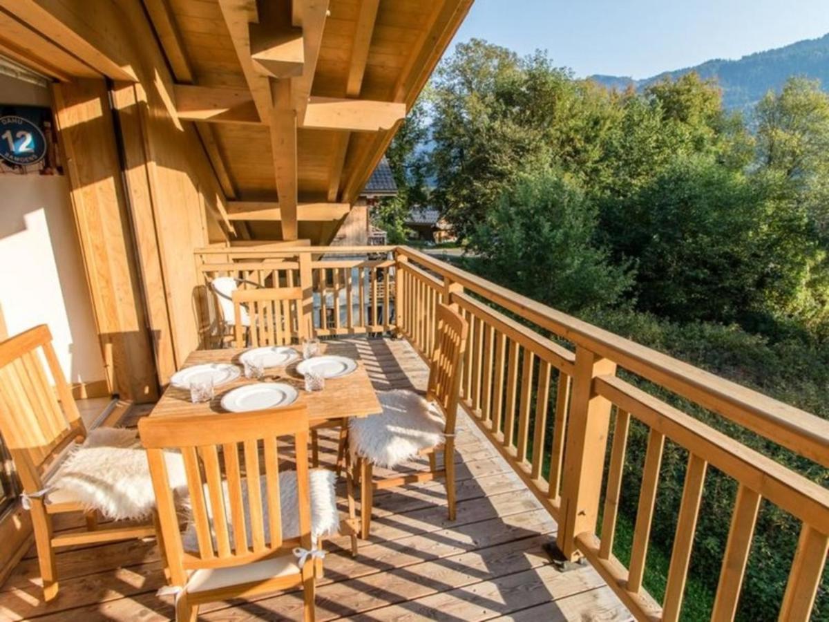 Modern 3 Bed Penthouse Apartment, Balcony & Garage, Close To Village & Ski Bus Samoëns Zewnętrze zdjęcie
