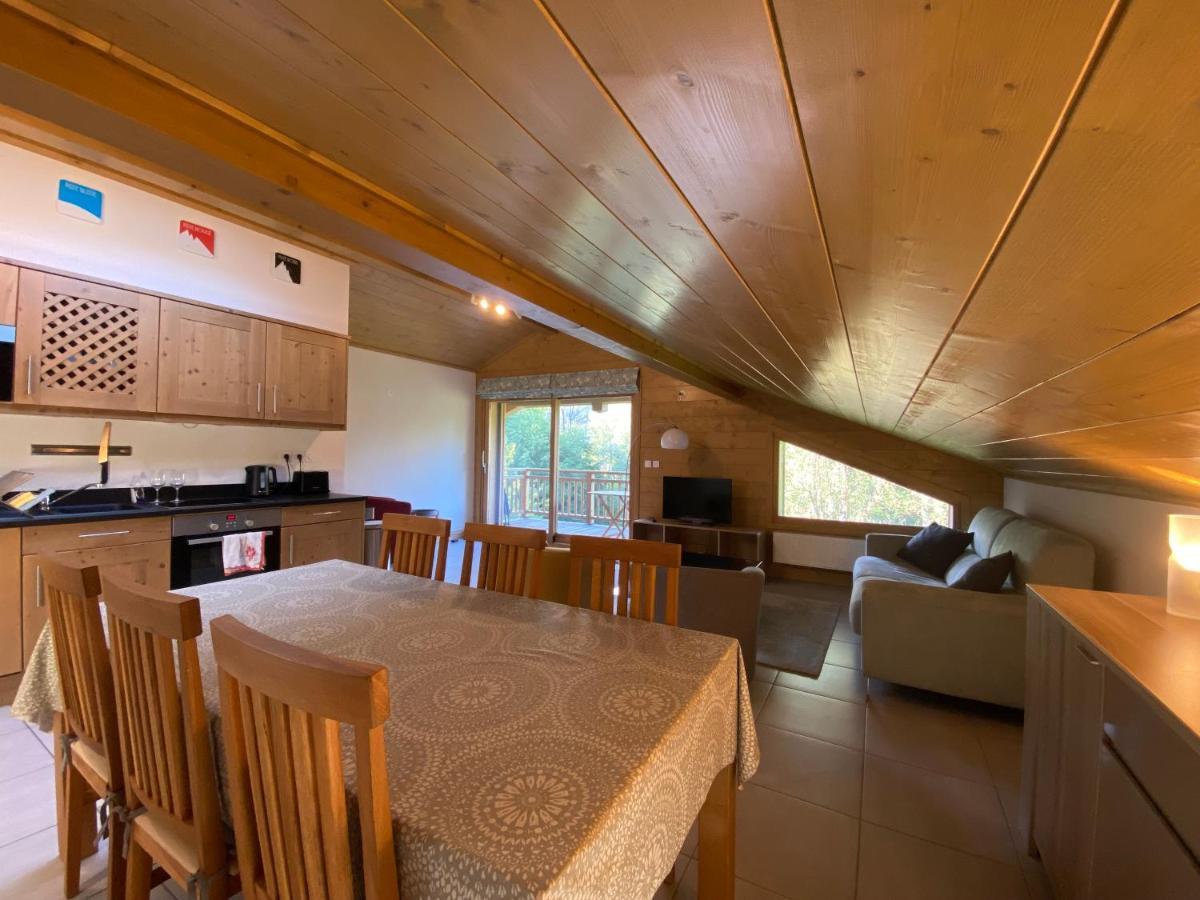 Modern 3 Bed Penthouse Apartment, Balcony & Garage, Close To Village & Ski Bus Samoëns Zewnętrze zdjęcie